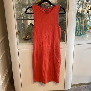 Zara Midi Dress in Rusty Orange